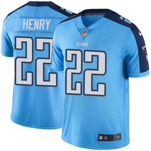 Nike Tennessee Titans #22 Derrick Henry Light Blue Team Color NFL Vapor Untouchable Limited Jersey,We sell and wholesale Nike Tennessee Titans #22 Derrick Henry Light Blue Team Color NFL Vapor Untouchable Limited Jersey on line form chian!